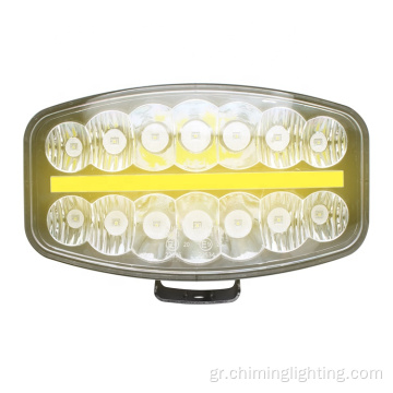 Oval 10 &quot;12-24V 50W ECE R112, ECE R7, ECE R10 Emark, IP 67 LED Light Light+Position Light Offroad Fruck Light